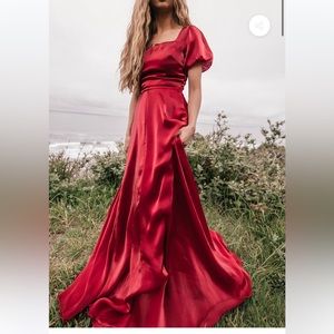 JessaKae Verity medium scarlet red dress. Worn once for pictures. EUC